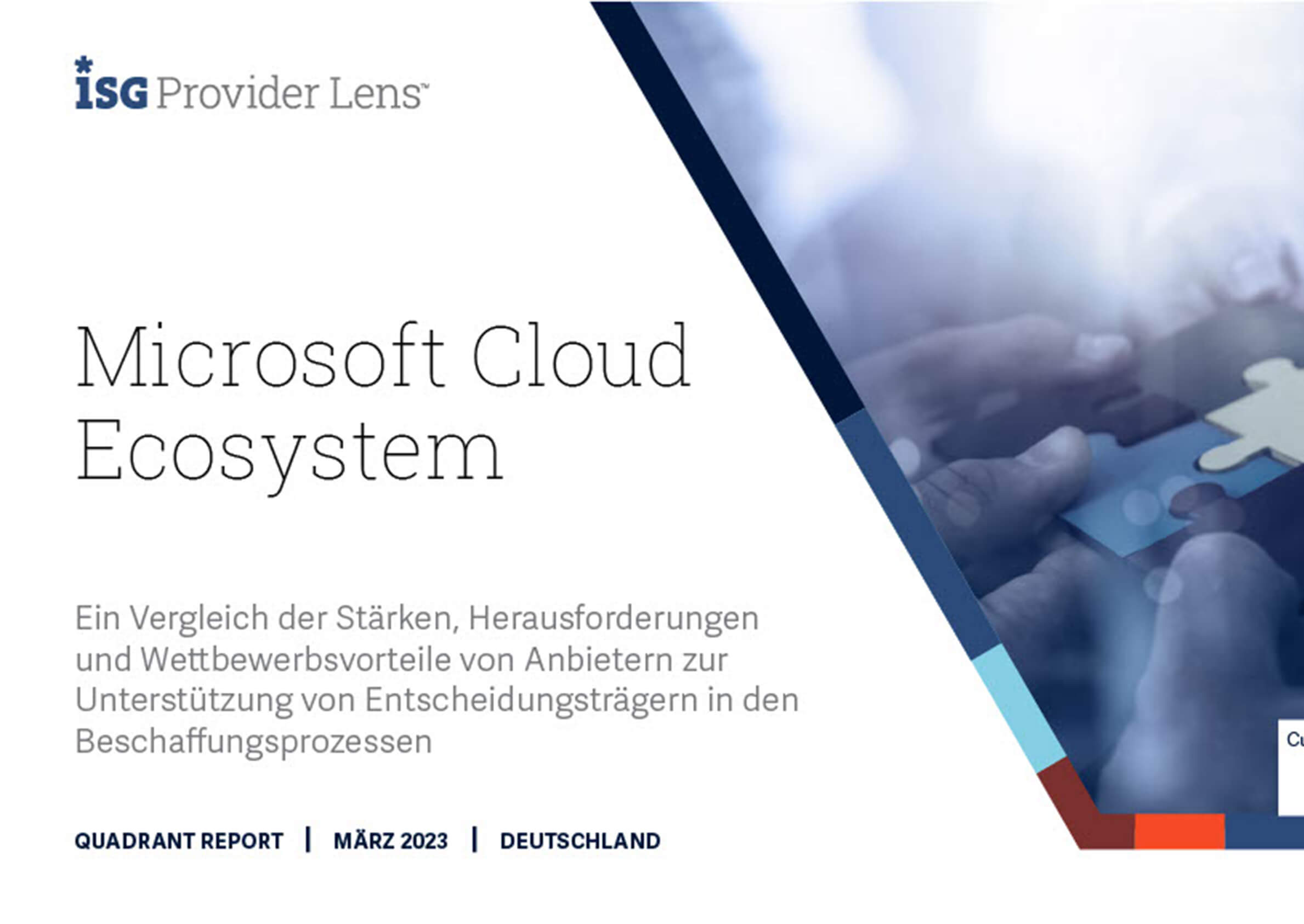 ISG-Studie 2023 Microsoft Cloud Ecosystem Seite 1