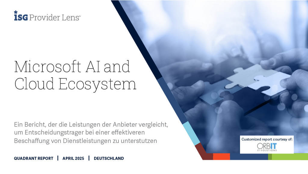 Anhang ISG-Studie 2025: ORBIT bleibt führender Anbieter von M365 und Dynamics 365