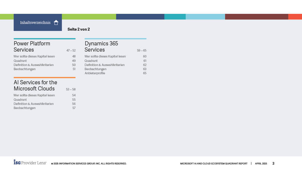 Seite 2 ISG-Studie 2025: ORBIT bleibt führender Anbieter von M365 und Dynamics 365