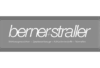 Logo Berner + Straller schwarz-weiss, ERP Loesung fuer Berner + Straller